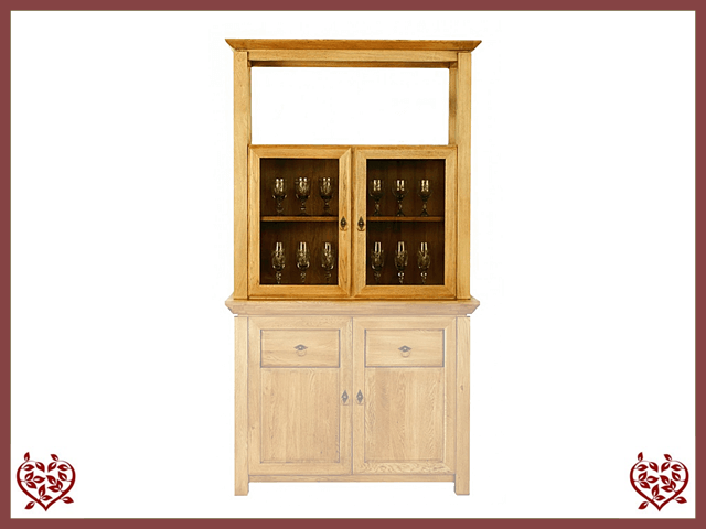 CABINET TOP ONLY/2 GLAZED DOORS ~ TEMPLE COLLECTION - Paul Martyn Furniture