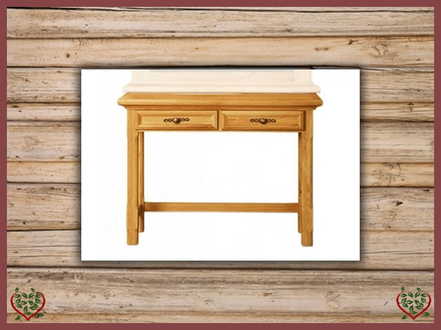 COURTIER OAK HALL TABLE, 2 DRAWERS | Paul Martyn Furniture UK