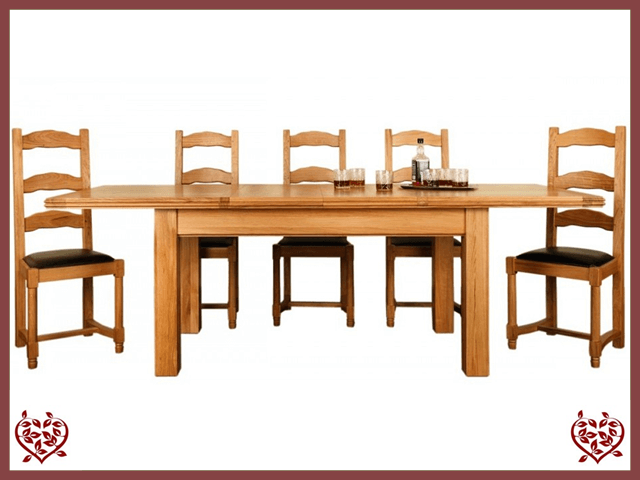 CHANCELLOR OAK EXTENDABLE DINING TABLE | Paul Martyn Furniture UK