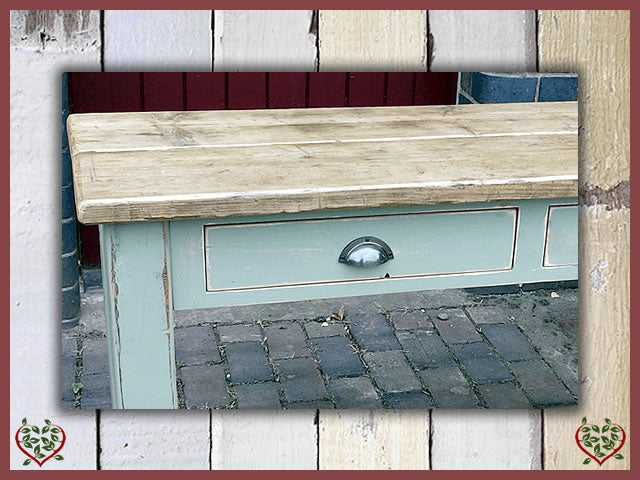 RECLAIMED TIMBER SIDE TABLE | PAINTED RUSTIC - Paul Martyn Furniture