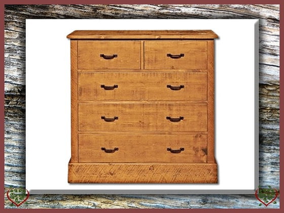 RUSTIQUE 2 OVER 3 CHEST OF DRAWERS | Paul Martyn Furniture UK