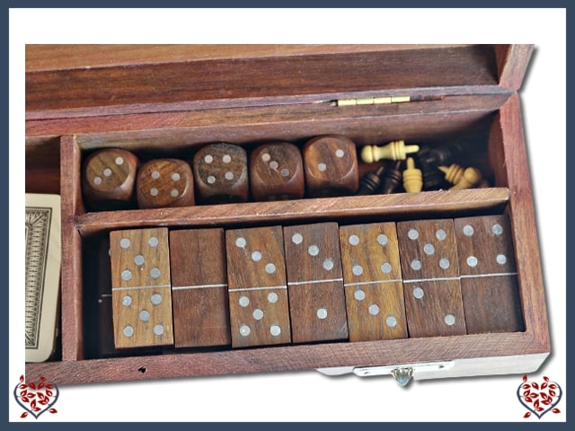 Multi Game Set - Cribbage, Dominos, Dice & Cards | Traditional Games