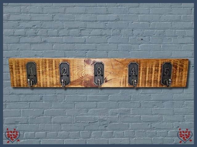 COAT HOOKS ~ ANTIQUE STYLE NUMBERED 1-5 | Hooks