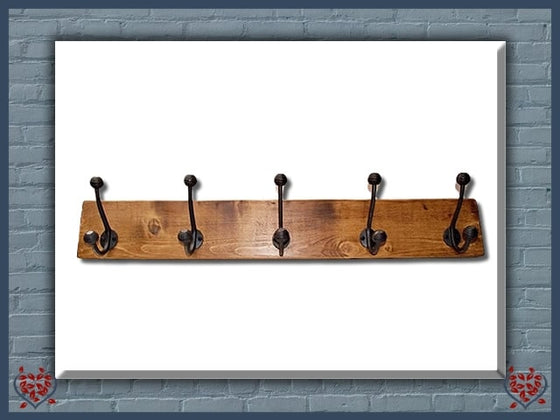 COAT HOOKS ~ BEEHIVE STYLE ON ANTIQUE TIMBER | Hooks