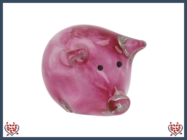 GLASS HANDMADE PIG | Decor - Paul Martyn Interiors
