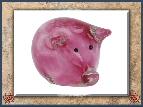 GLASS HANDMADE PIG | Decor - Paul Martyn Interiors