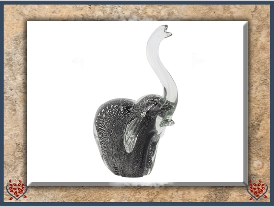 GLASS HANDMADE ELEPHANT | Decor - Paul Martyn Interiors