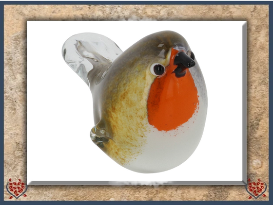 GLASS HANDMADE ROBIN | Decor - Paul Martyn Interiors