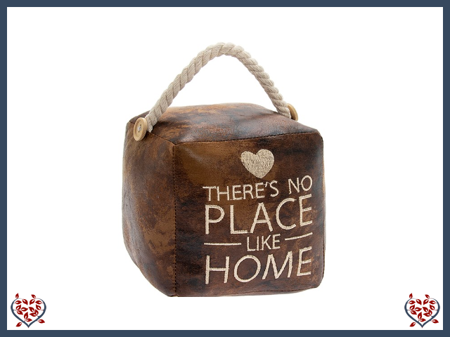 FAUX LEATHER DOORSTOP - LIKE HOME | Door Stops & Draught Excluders - Paul Martyn Interiors