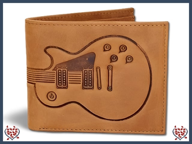 GUITAR LEATHER WALLET | Men's gifts