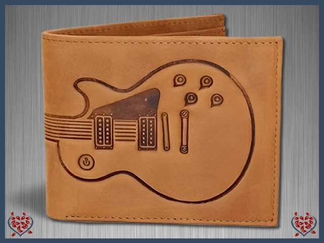 GUITAR LEATHER WALLET | Men's gifts