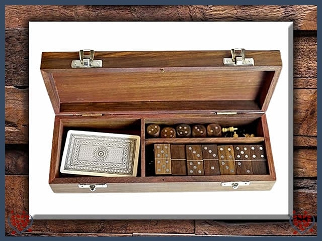 Multi Game Set - Cribbage, Dominos, Dice & Cards | Traditional Games
