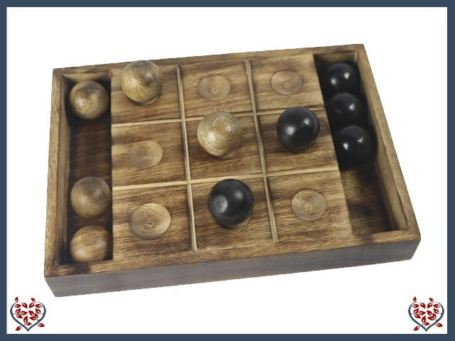 TIC TAC TOE ~ MANGO WOOD | Traditional Games - Paul Martyn Interiors