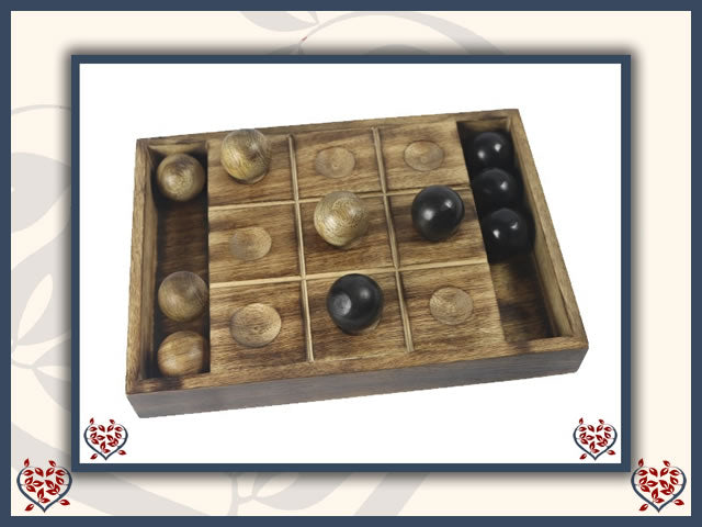 TIC TAC TOE ~ MANGO WOOD | Traditional Games - Paul Martyn Interiors