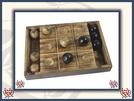 TIC TAC TOE ~ MANGO WOOD | Traditional Games - Paul Martyn Interiors