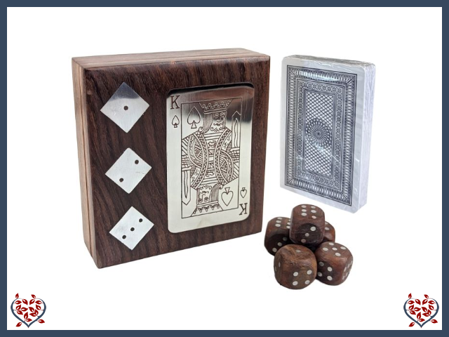 KING CARD & DICE BOX | Traditional Games
