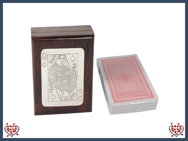 SINGLE CARDS BOX - QUEEN | Traditional Games - Paul Martyn Interiors