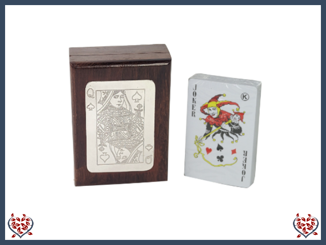 SINGLE CARDS BOX - QUEEN | Traditional Games - Paul Martyn Interiors
