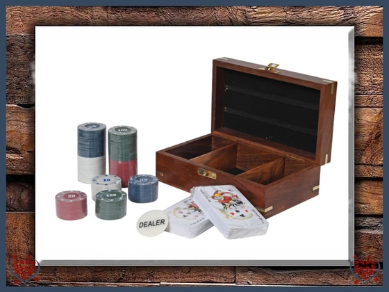 POKER SET IN BOX | Traditional Games - Paul Martyn Interiors