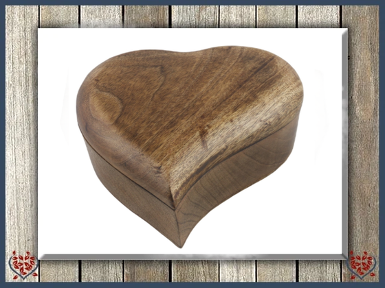 HEART SHAPE BOX | Wooden Boxes & Bowls - Paul Martyn Interiors