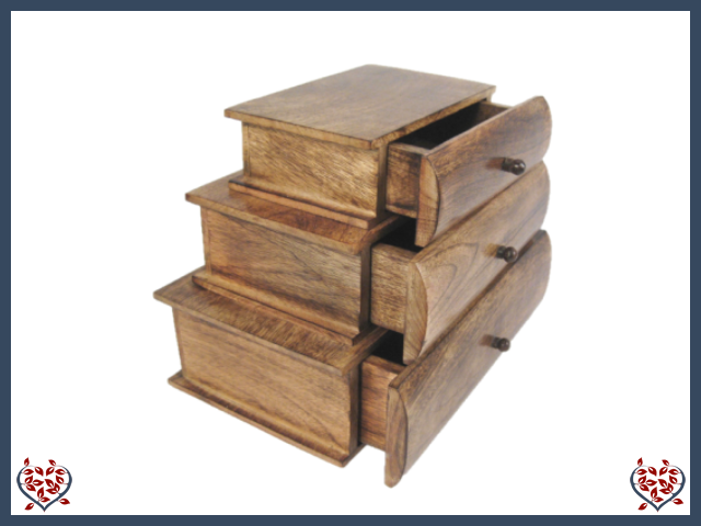 THREE DOOR BOOK CHEST | Wooden Boxes & Bowls - Paul Martyn Interiors