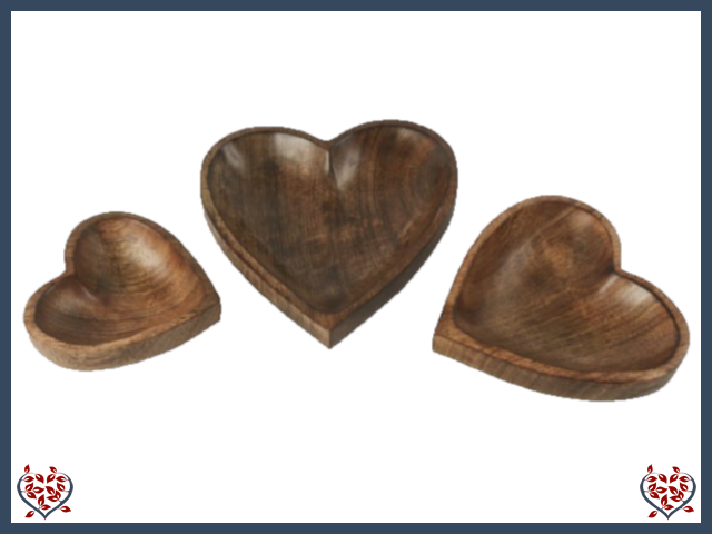 MANGO HEART TRAY | Wooden Boxes & Bowls - Paul Martyn Interiors