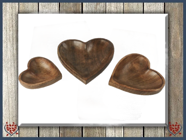 MANGO HEART TRAY | Wooden Boxes & Bowls - Paul Martyn Interiors