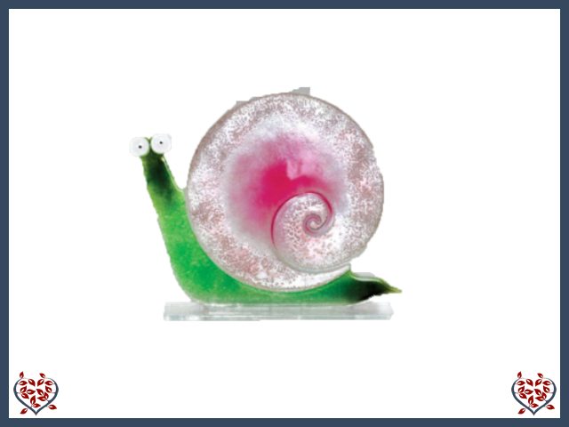 SNAIL ~ SMALL (PINK) | Nobile Glass Animal