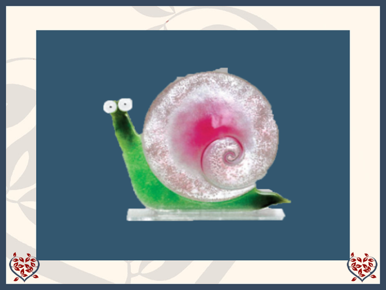 SNAIL ~ SMALL (PINK) | Nobile Glass Animal
