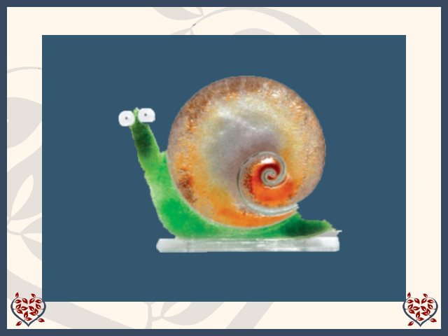 SNAIL ~ SMALL (BROWN) | Nobile Glass Animal