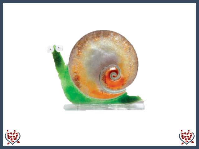 SNAIL ~ SMALL (BROWN) | Nobile Glass Animal