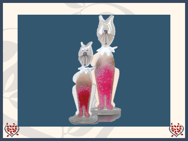 CAT ~ PINK (LARGE) | Nobile Glass Animal