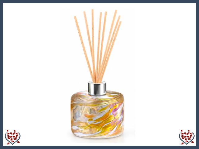 FRIENDSHIP CYLINDER REED DIFFUSER (GOLD) | Nobile Glass