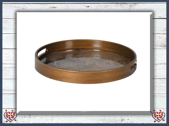 GOLD WORLD MAP TRAY | Kitchenware - Paul Martyn Interiors