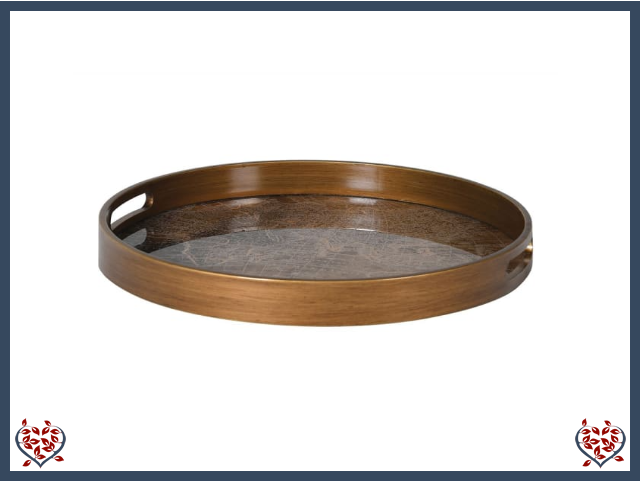 GOLD WORLD MAP TRAY | Kitchenware - Paul Martyn Interiors