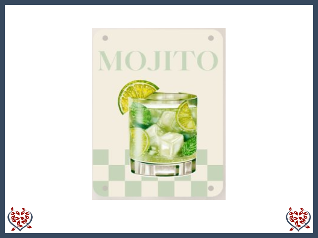 MOJITO ~ METAL SIGN | Wall Decor - Paul Martyn Interiors