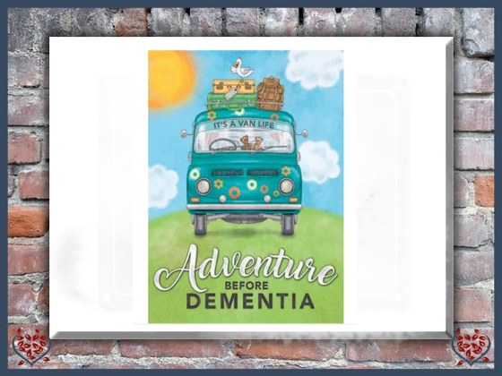CARAVAN ADVENTURE ~ METAL SIGN |  Wall Decor - Paul Martyn Interiors