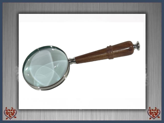 NICKEL MAGNIFYING GLASS | Men's Gifts - Paul Martyn Interiors