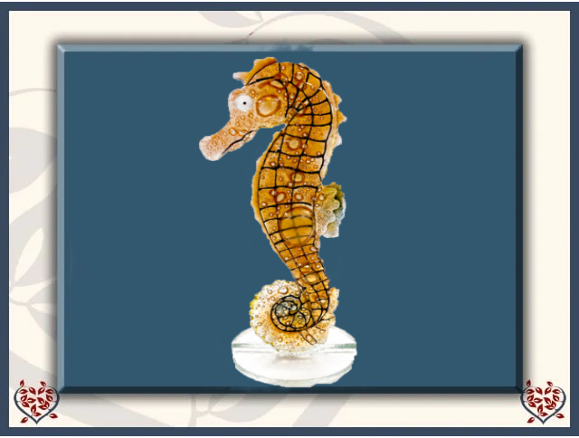 SEAHORSE (AMBER) | Nobile Glass Animal
