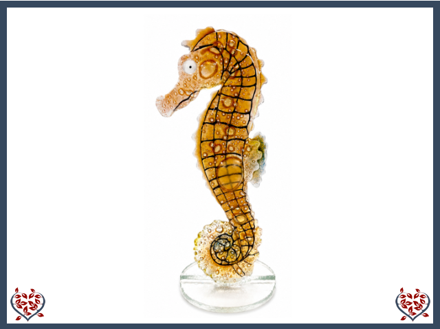 SEAHORSE (AMBER) | Nobile Glass Animal