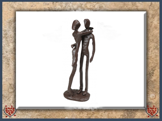 COUPLE ~ METAL FIGURINE | Figurine - Paul Martyn Interiors