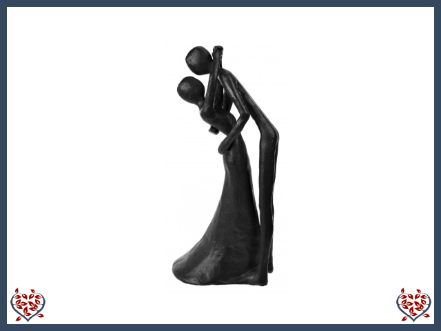 COUPLE KISSING ~ METAL FIGURINE | Figurine - Paul Martyn Interiors