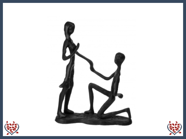 THE PROPOSAL ~ METAL FIGURINE | Figurine - Paul Martyn Interiors