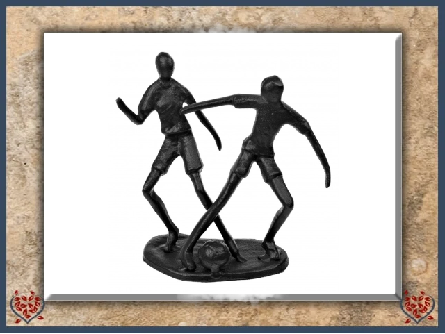 FOOTBALLERS ~ METAL FIGURINE | Figurine - Paul Martyn Interiors