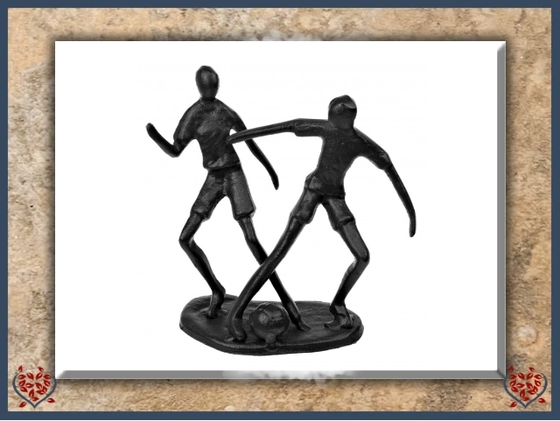 FOOTBALLERS ~ METAL FIGURINE | Figurine - Paul Martyn Interiors