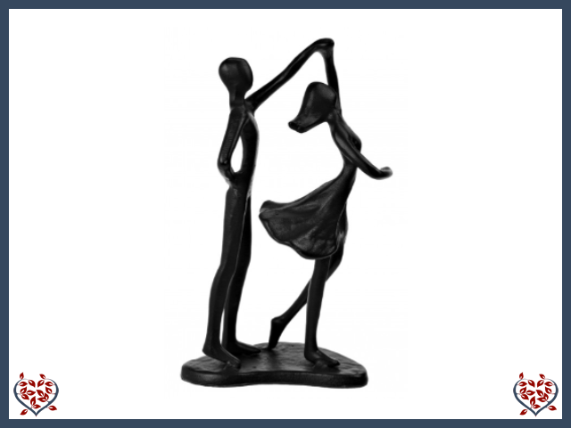 COUPLE DANCING ~ METAL FIGURINE | Figurine - Paul Martyn Interiors