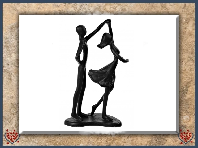 COUPLE DANCING ~ METAL FIGURINE | Figurine - Paul Martyn Interiors