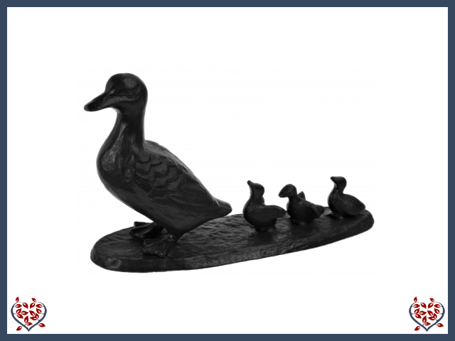 DUCK FAMILY ~ METAL FIGURINE | Figurine - Paul Martyn Interiors