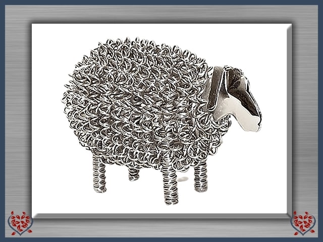 WIGGLE LAMB ~ SMALL (SILVER) | Animal Figures