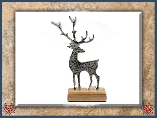 REINDEER 23CM (METAL) | Decor